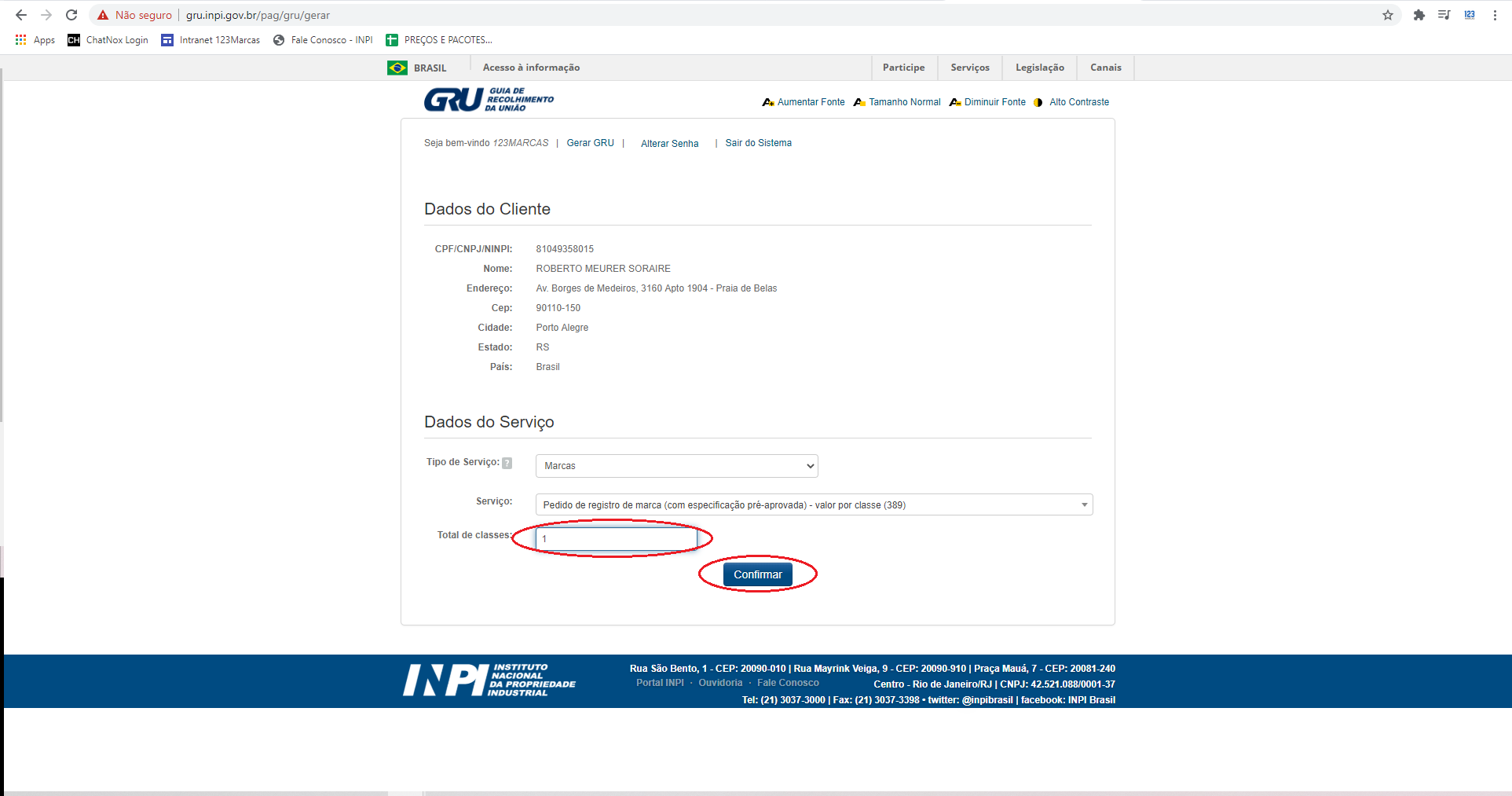quanto custa registrar uma marca no inpi