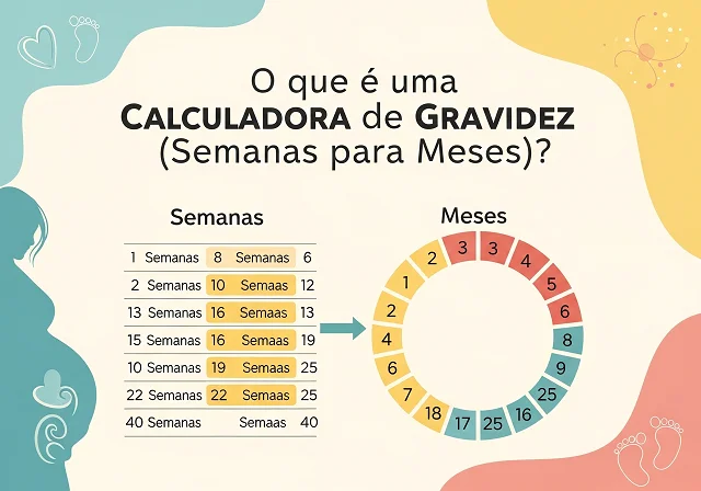 conversão semanas para meses gravidez