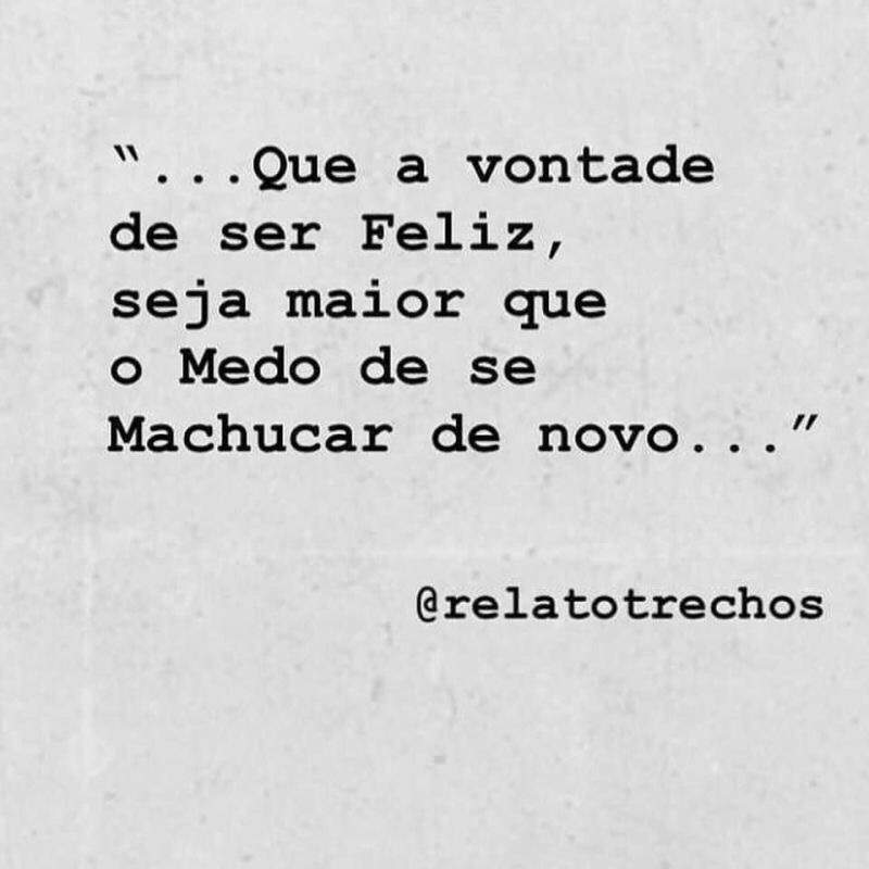 medo de sofrer