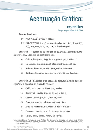 regras de acentuação 2026