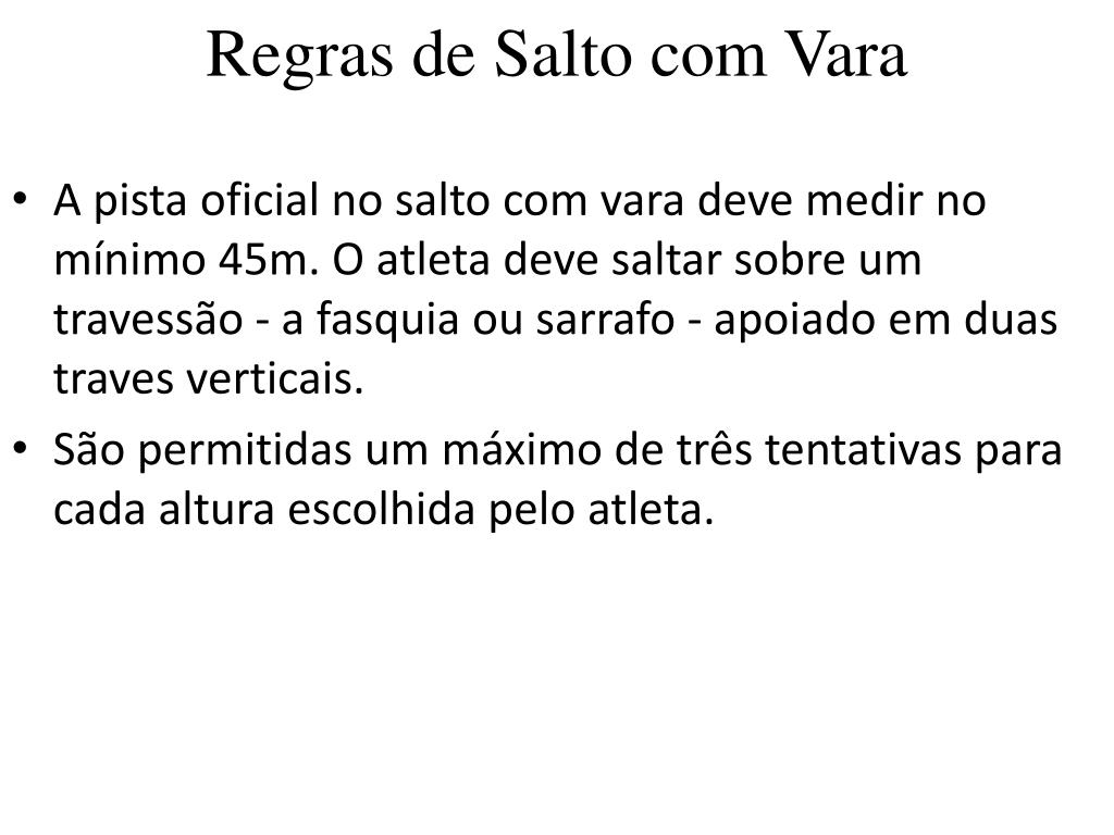 Técnicas Avançadas de Salto com Vara