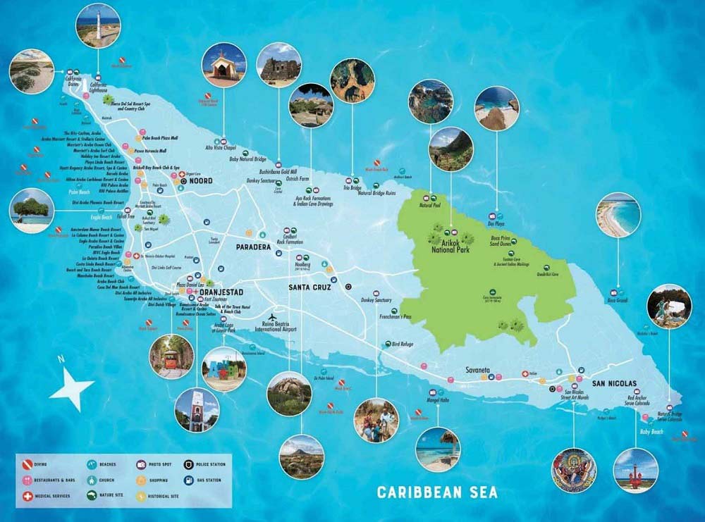 esportes aquáticos em aruba