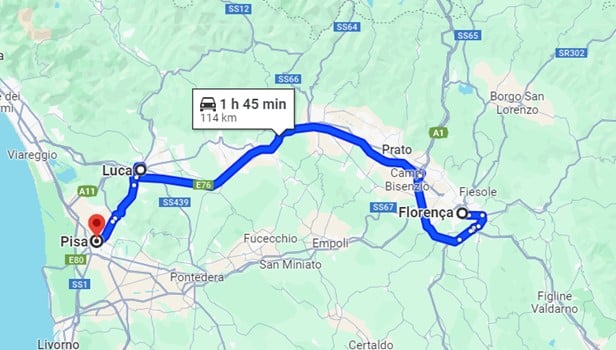 roteiro toscana itália de carro