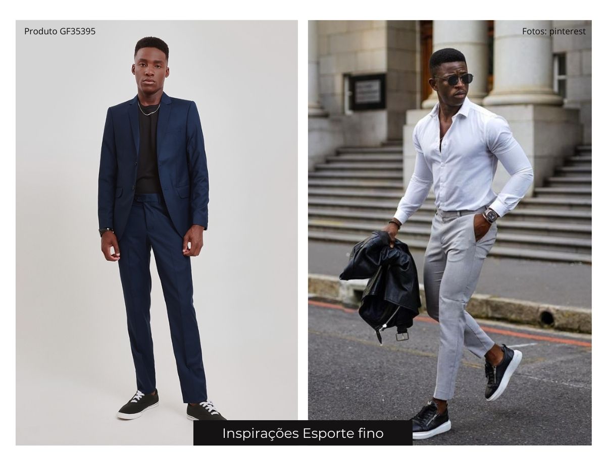 roupa esporte fino masculino trabalho