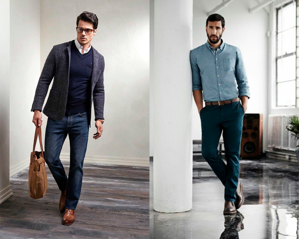 roupa esporte fino masculino trabalho