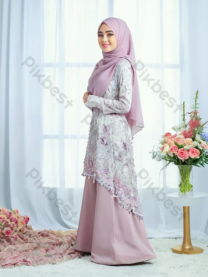 vestido abaya moderno