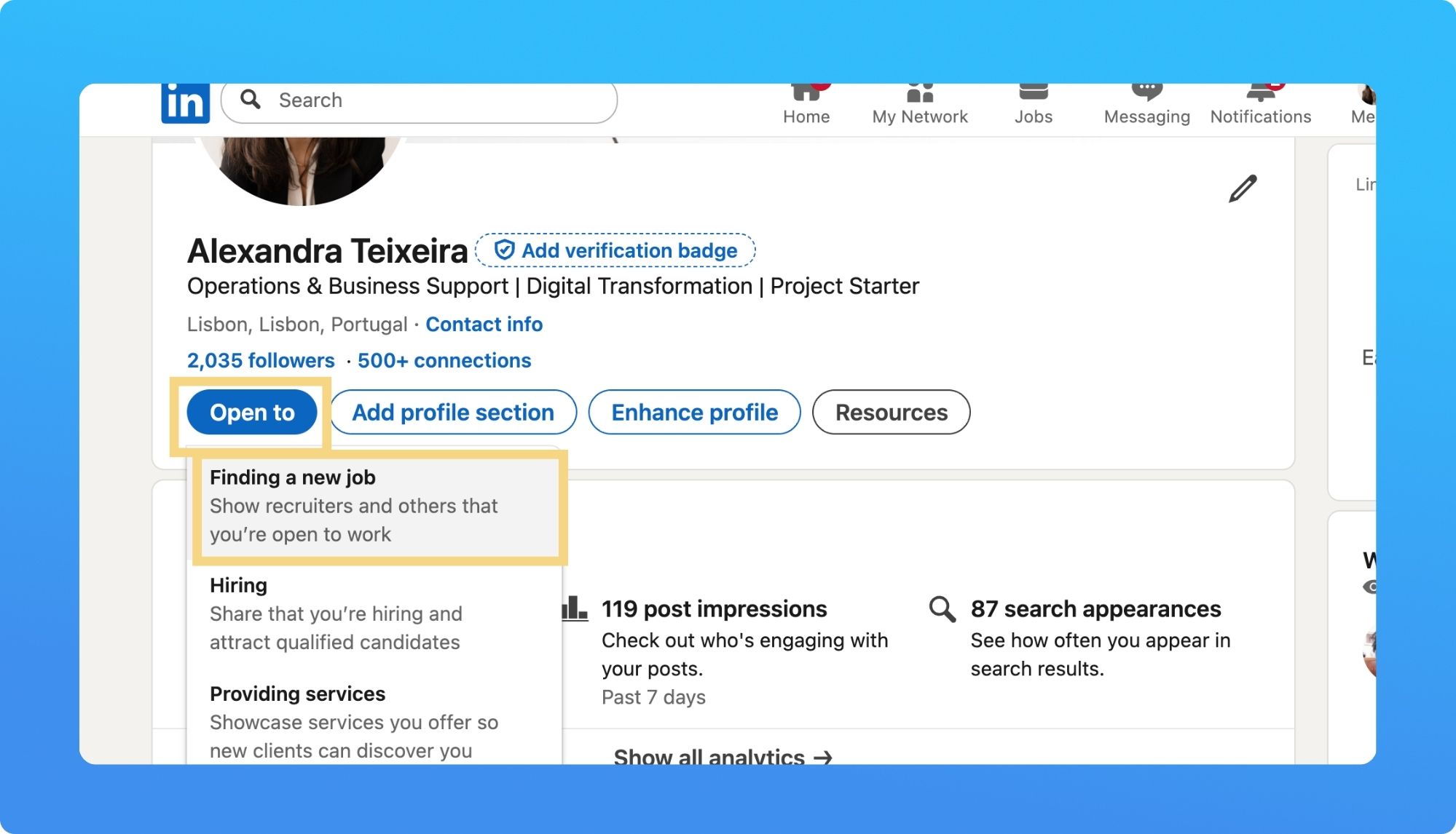 Open to Work: Guia Completo para Ativar e Maximizar sua Busca no LinkedIn