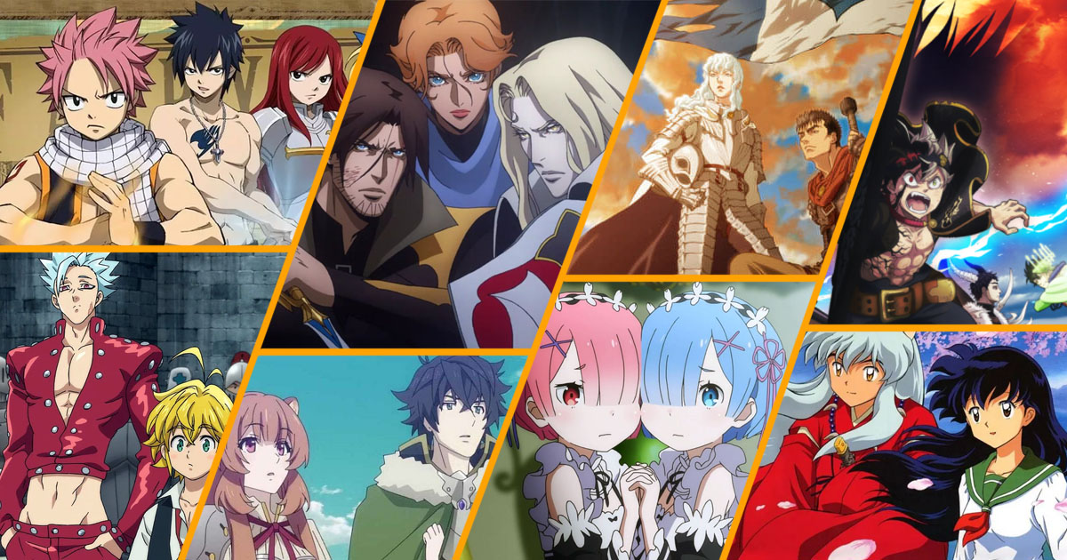 melhores animes isekai fantasia