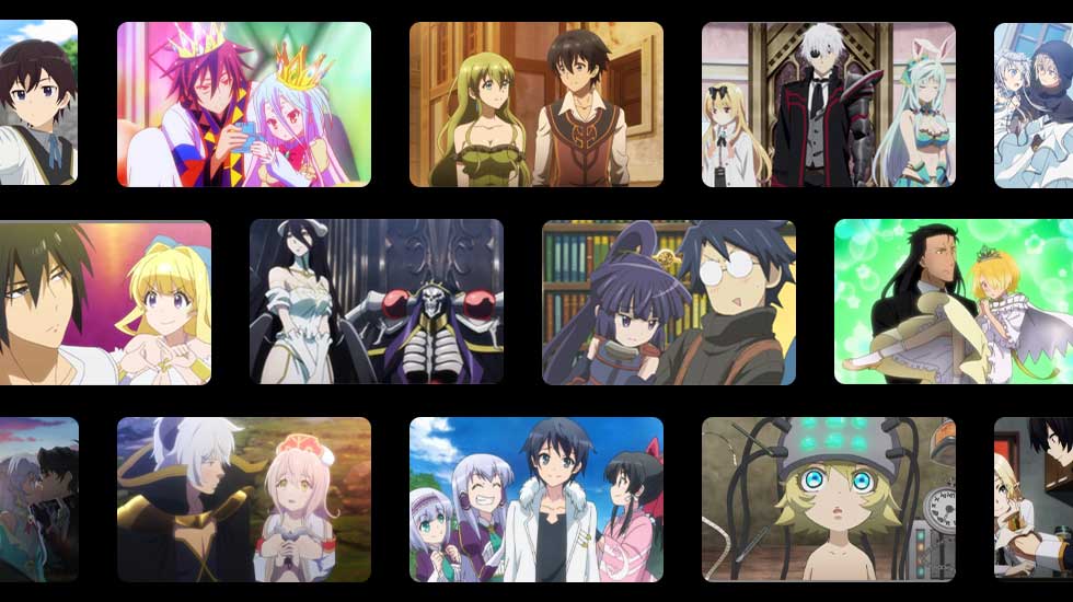 séries de anime isekai (outro mundo) populares