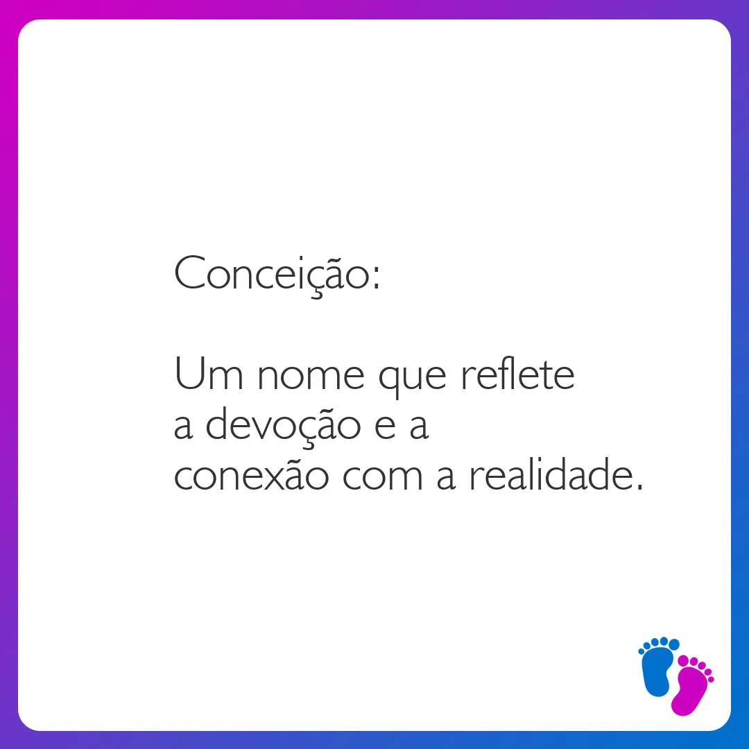 Significado Do Nome Conceição