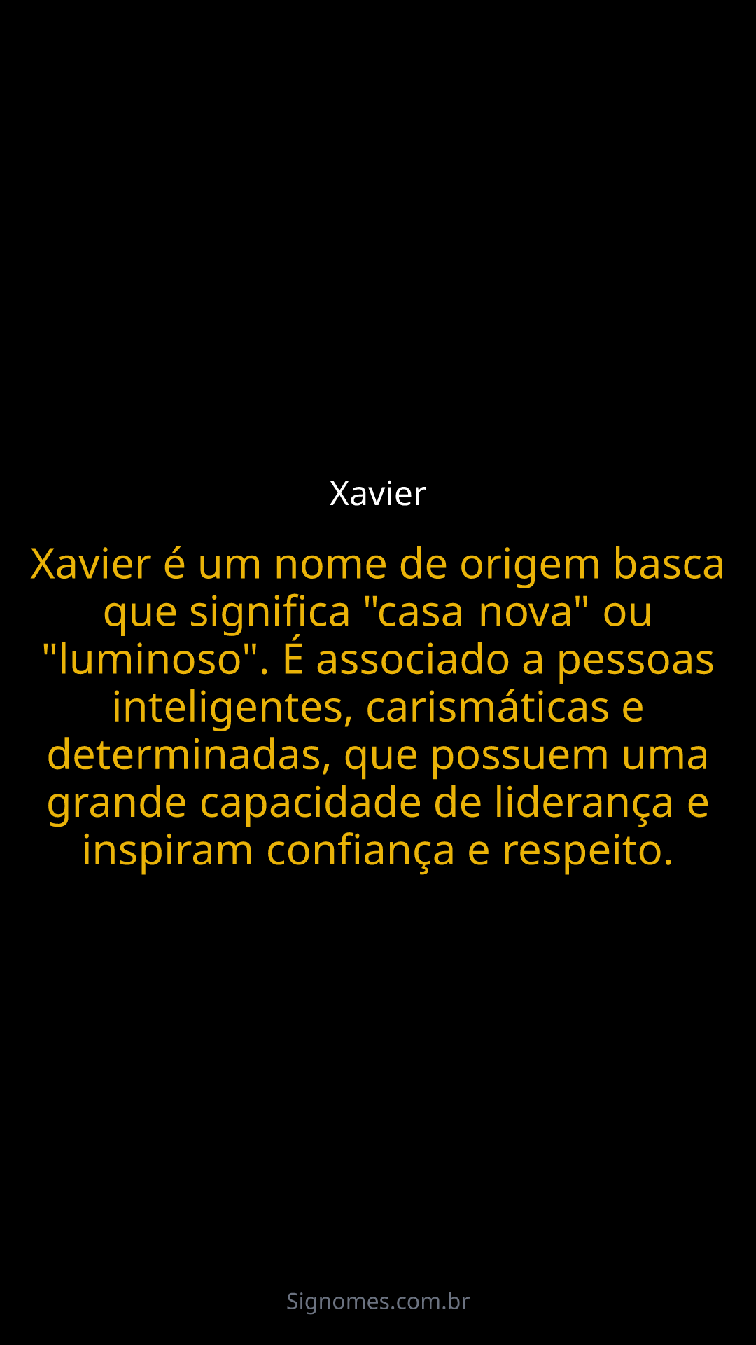 Como o nome Xavier evoluiu através dos séculos