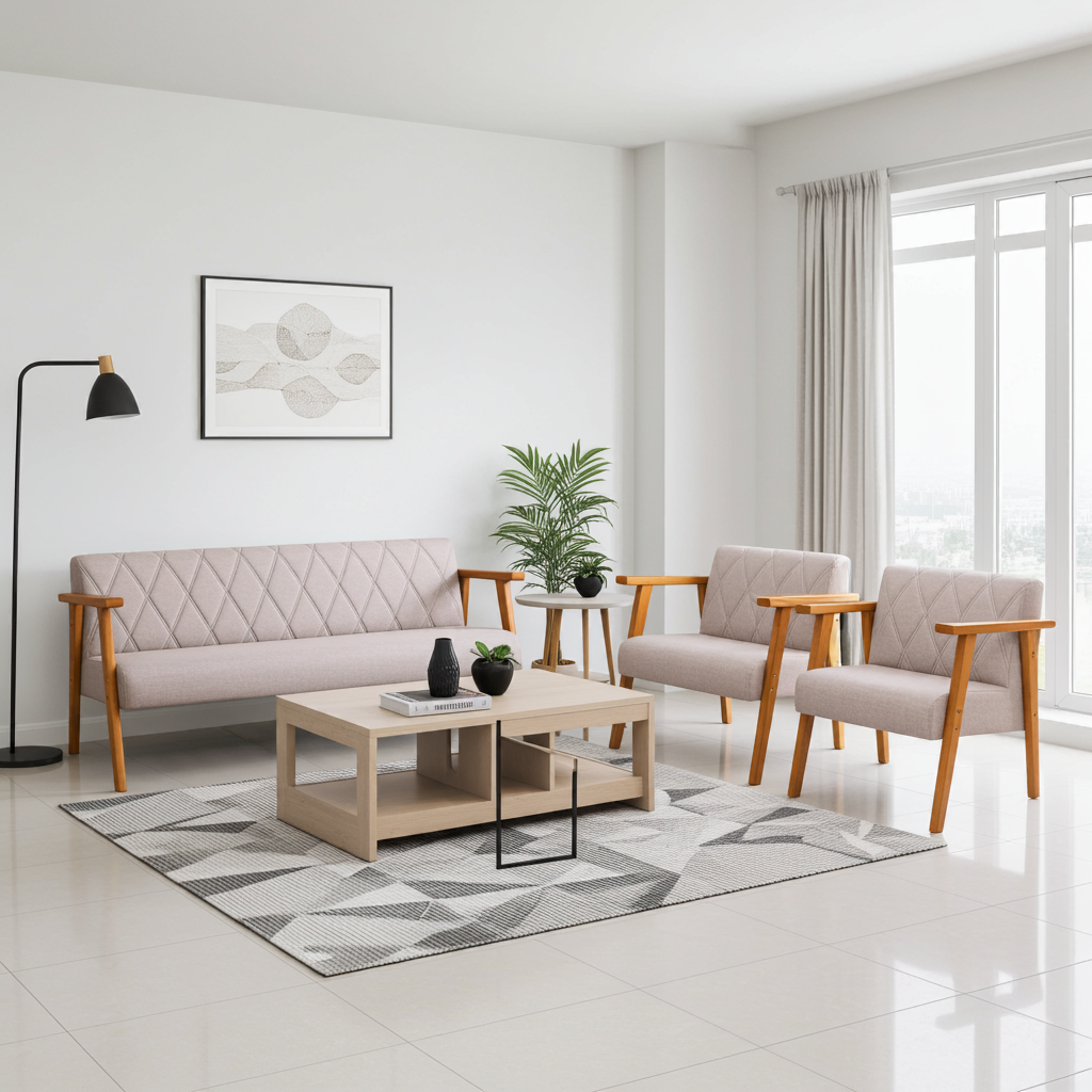 Sofá Namoradeira 2 Lugares Orgânico Bouclê Luxo Balaqui