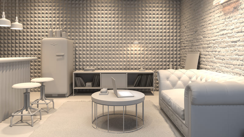 soluções baratas para isolamento acústico escritório