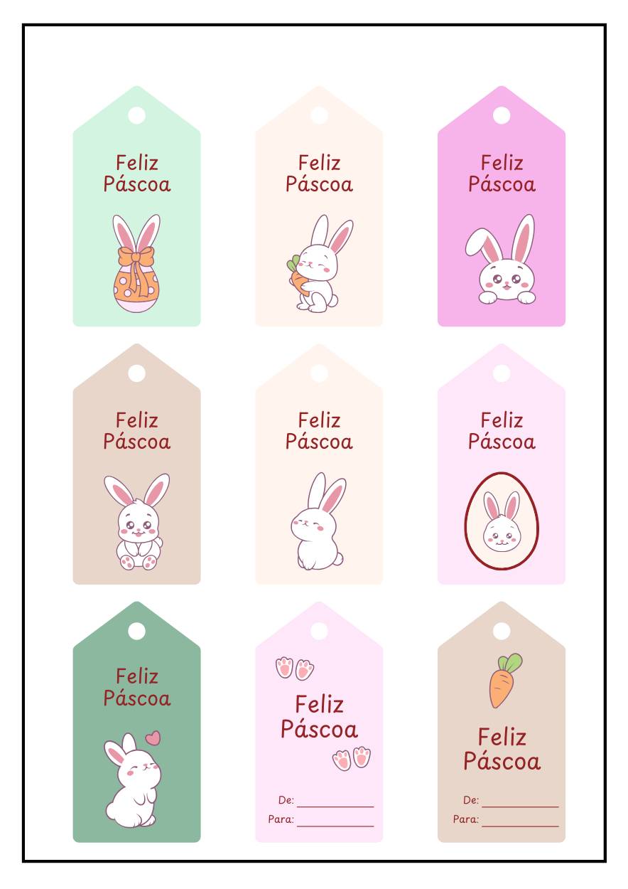 Os Melhores Papéis para Imprimir Tags de Páscoa com Qualidade Profissional