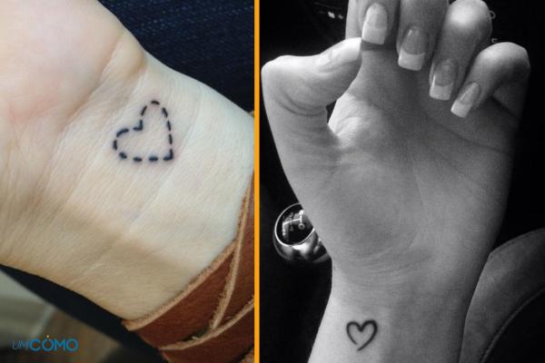 tatuagem 3 corações pulso borra com o tempo