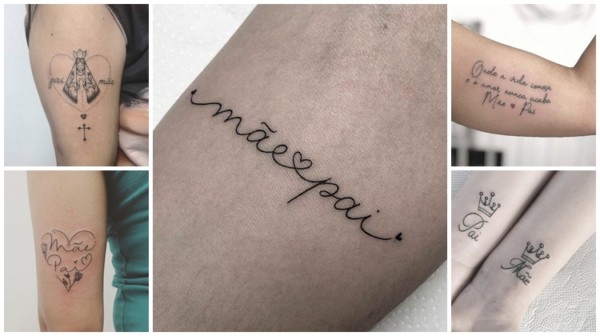 Tatuagem Mãe E Pai No Braço