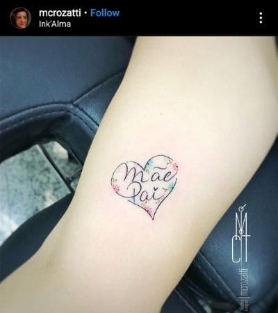 Tatuagem Mãe E Pai No Braço