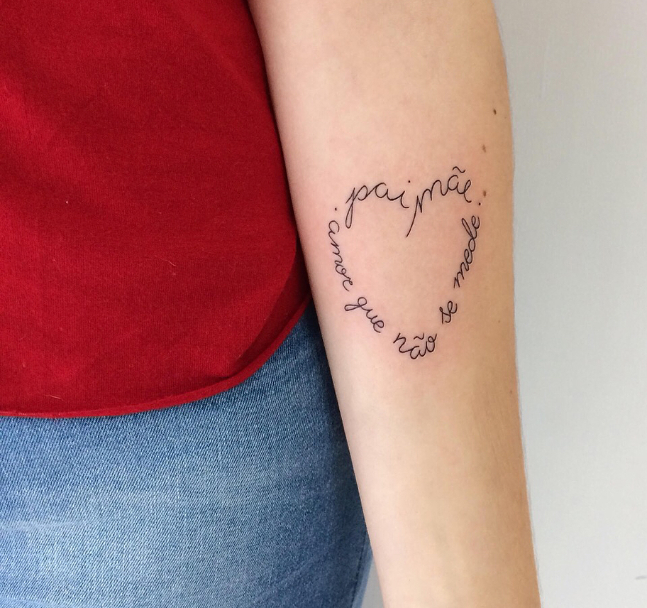 Tatuagem Mãe E Pai No Braço