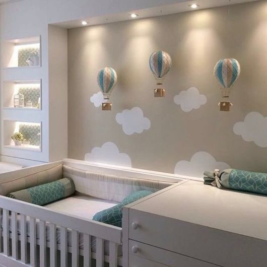 quartos de bebê com tema espaço
