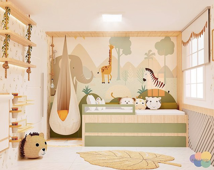 quartinho de bebê montessoriano masculino