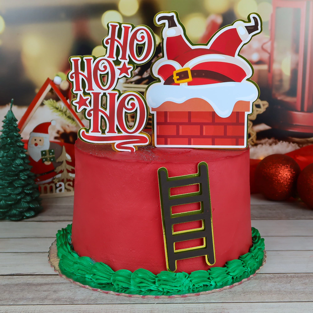 topper bolo natal acrílico