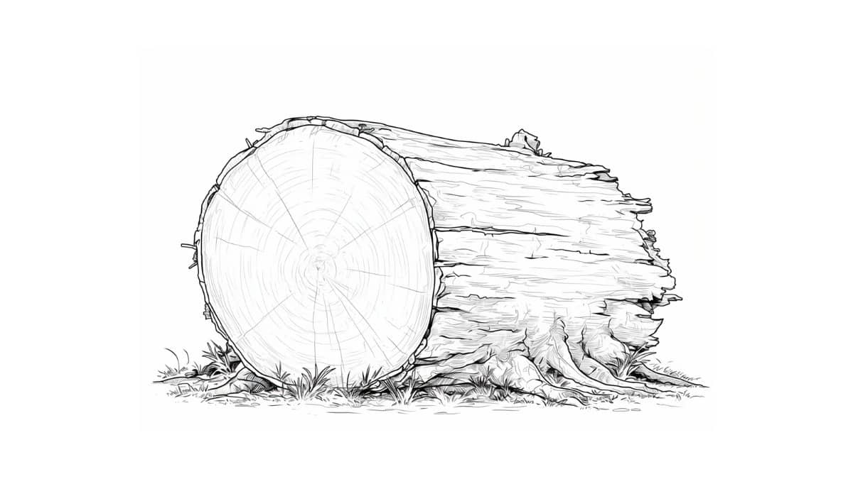 silhueta de tronco de árvore para artesanato