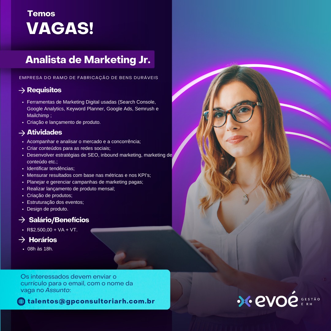 vaga de emprego marketing digital