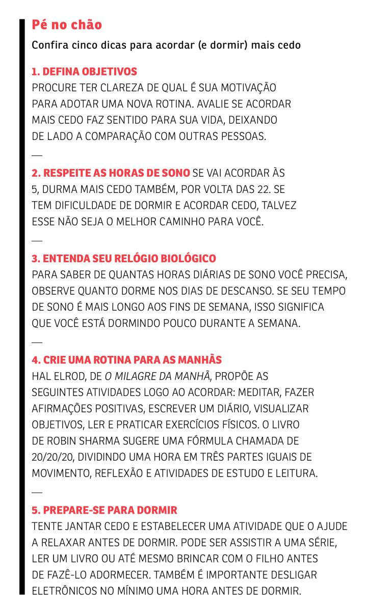 vantagens de acordar cedo para aproveitar o dia