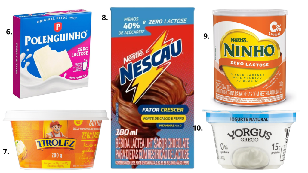 vender produtos sem lactose