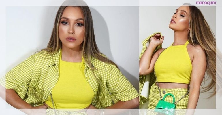 roupas verde limão combina com qual cor