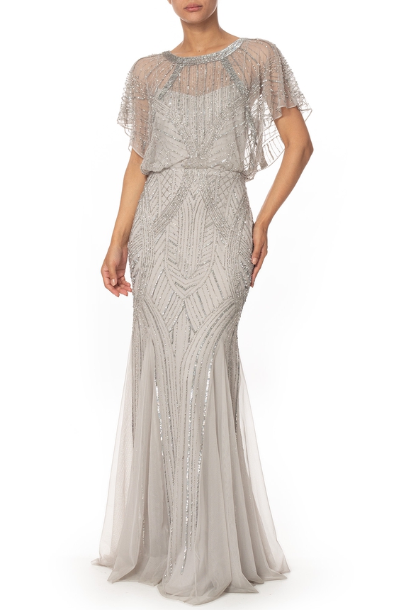 vestido de festa cinza para casamento