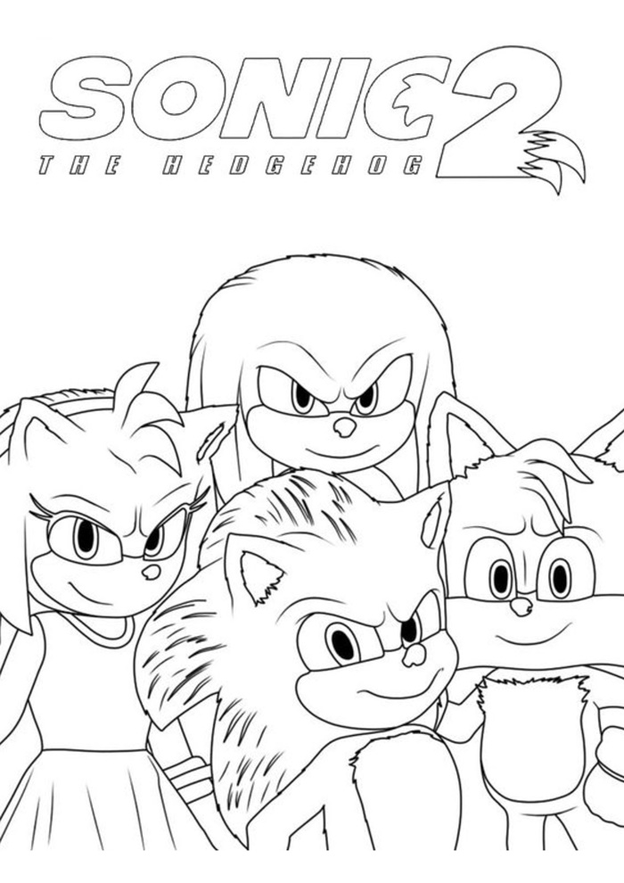 imagens do Knuckles para pintar