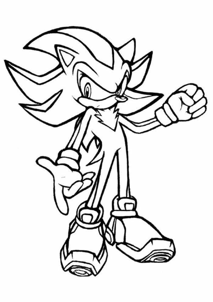 personagens do Sonic para imprimir e colorir