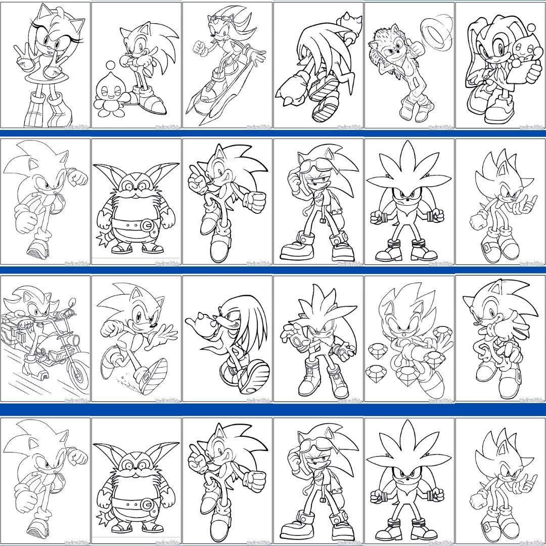 atividade infantil Sonic