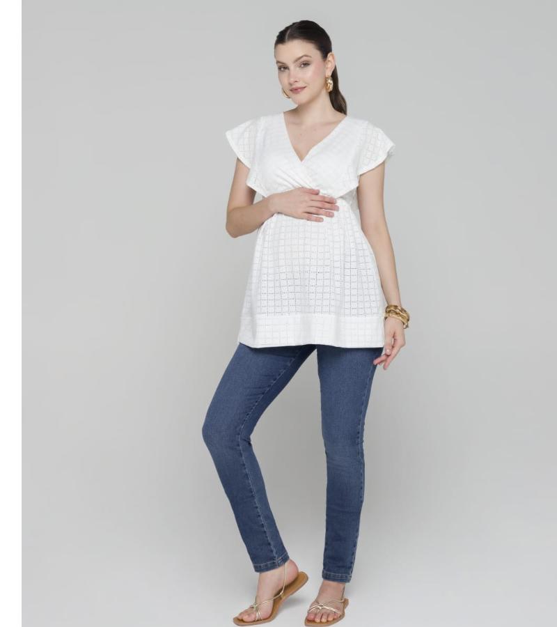 vestido bata gestante