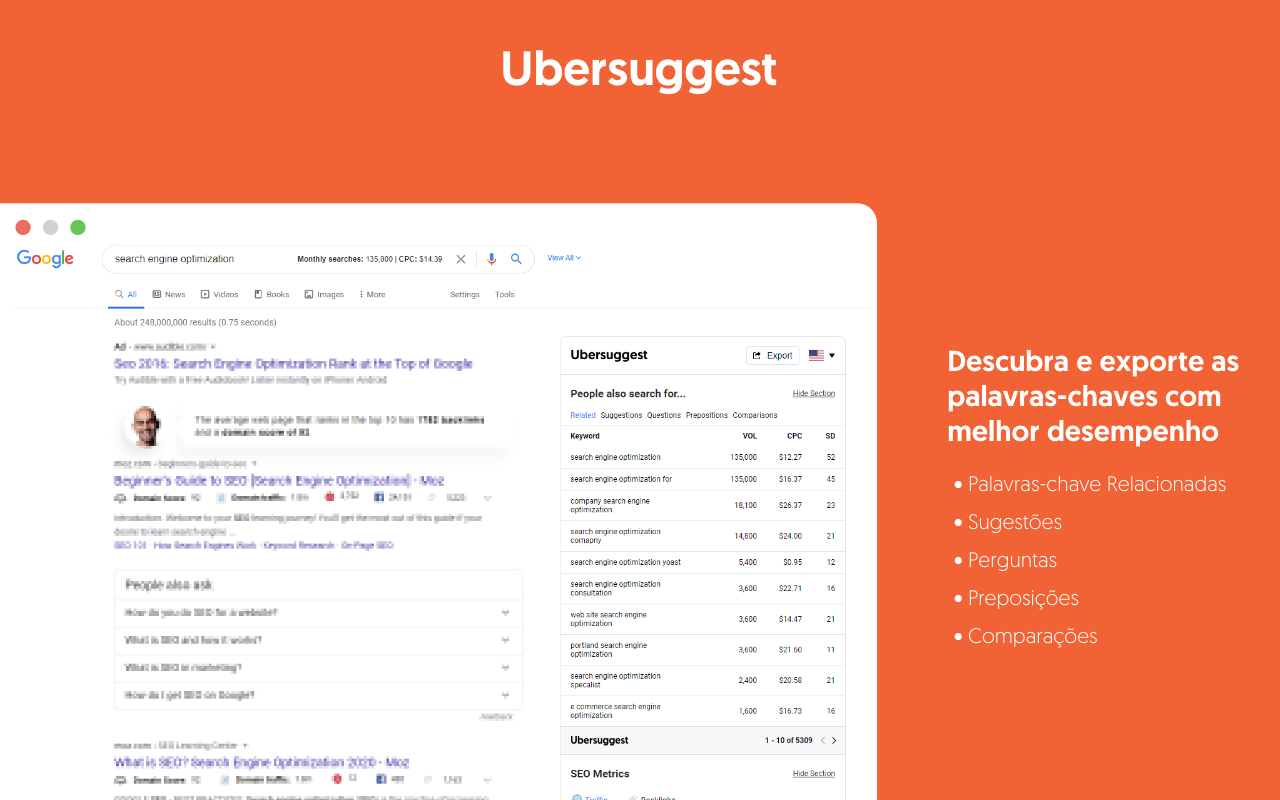 volume de busca ubersuggest
