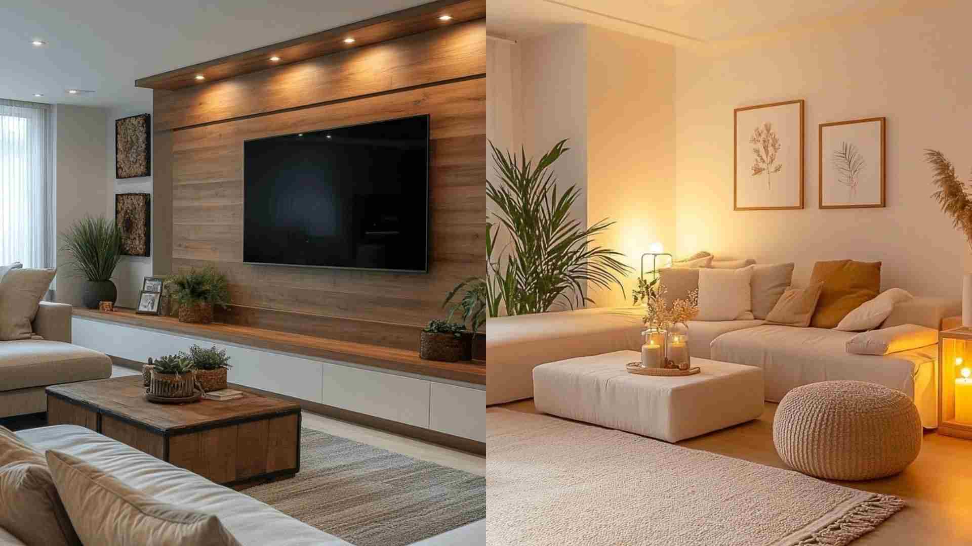 sala de estar simples e aconchegante