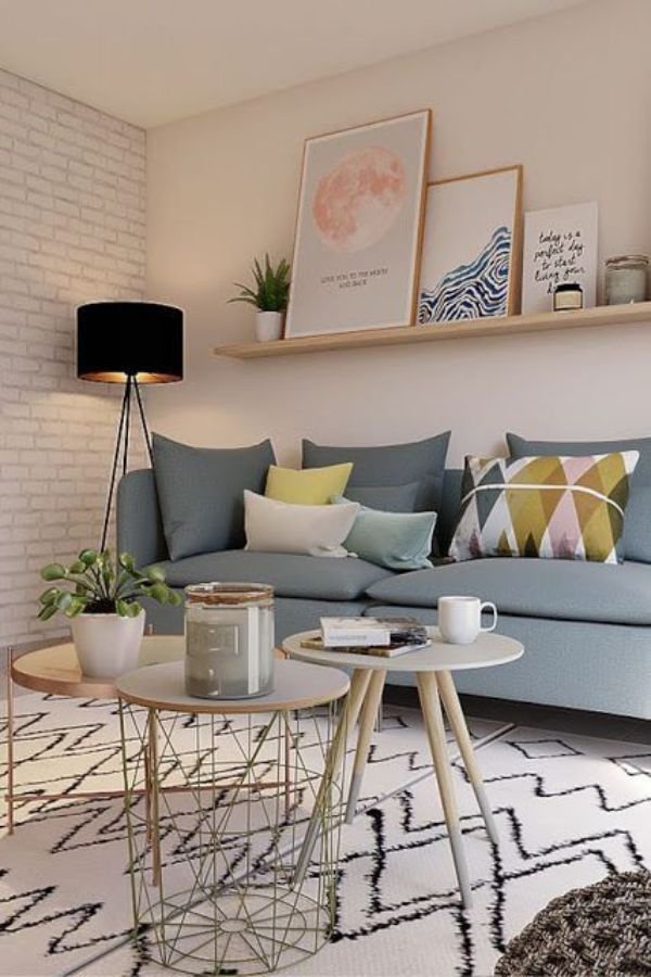 decoração sala simples e barata