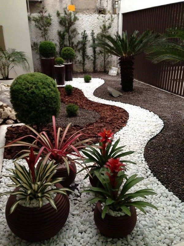 jardim de pedras decorativas