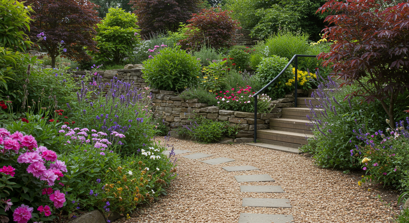 ideias para jardim de pedrinhas