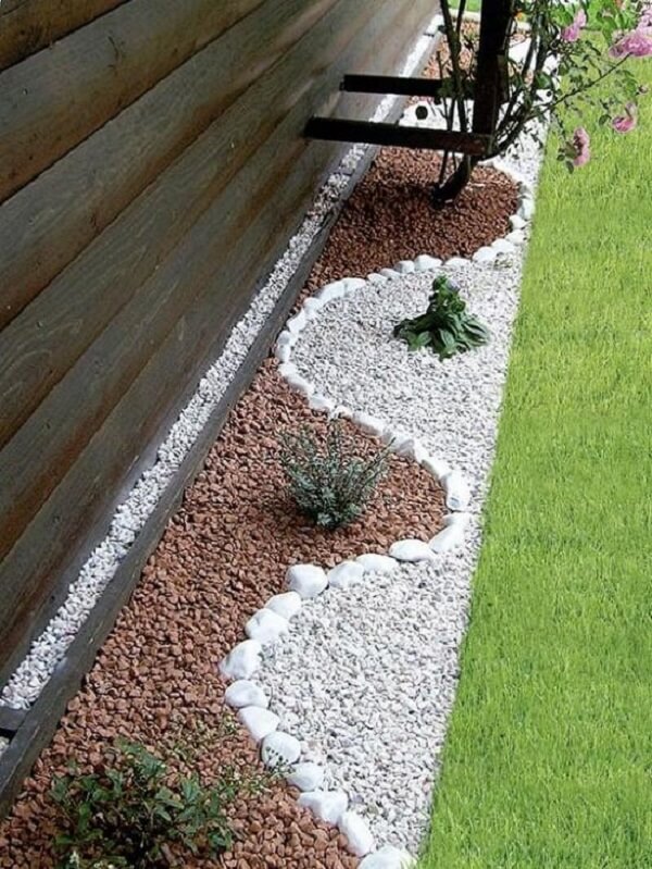 como fazer jardim de pedra
