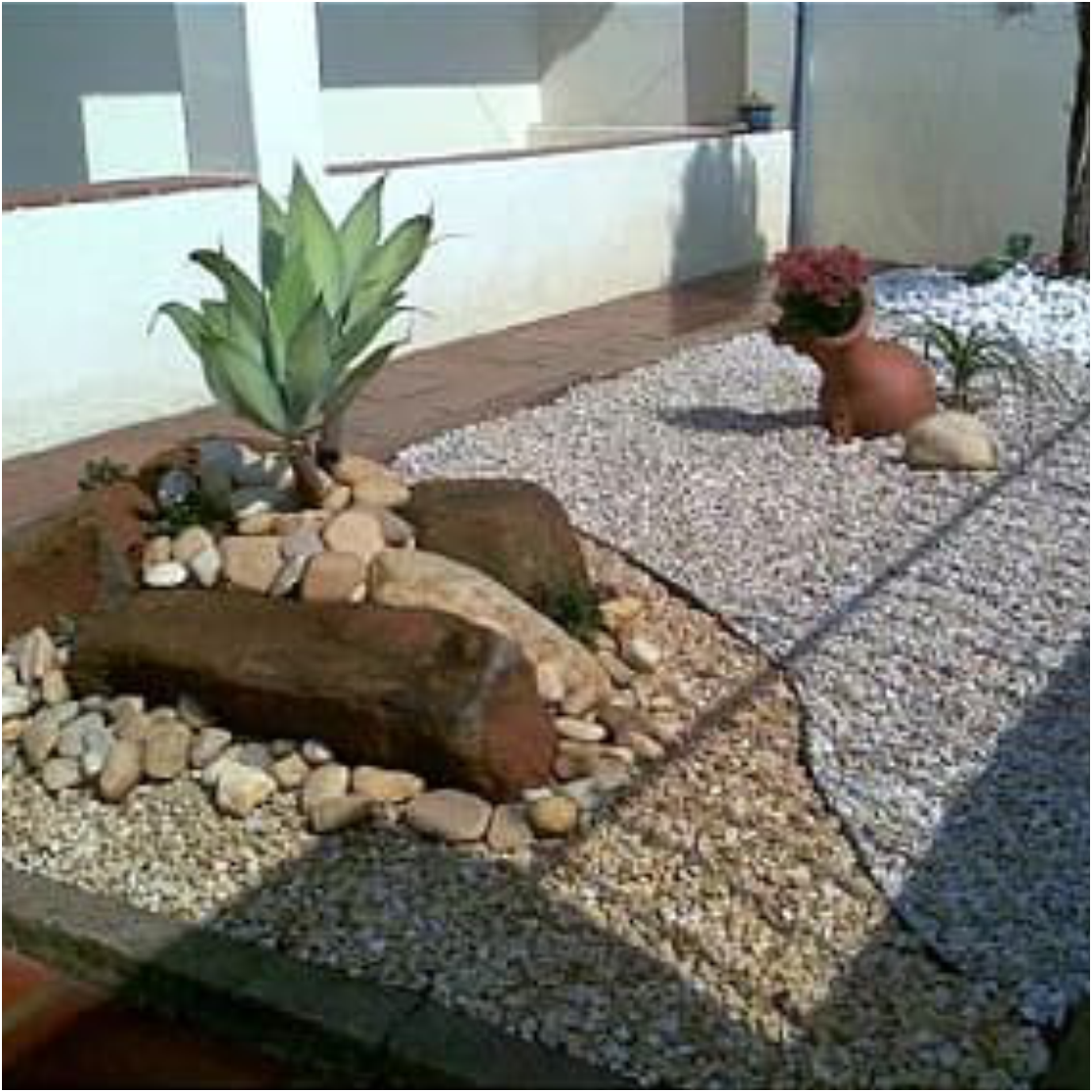 jardim zen com pedras