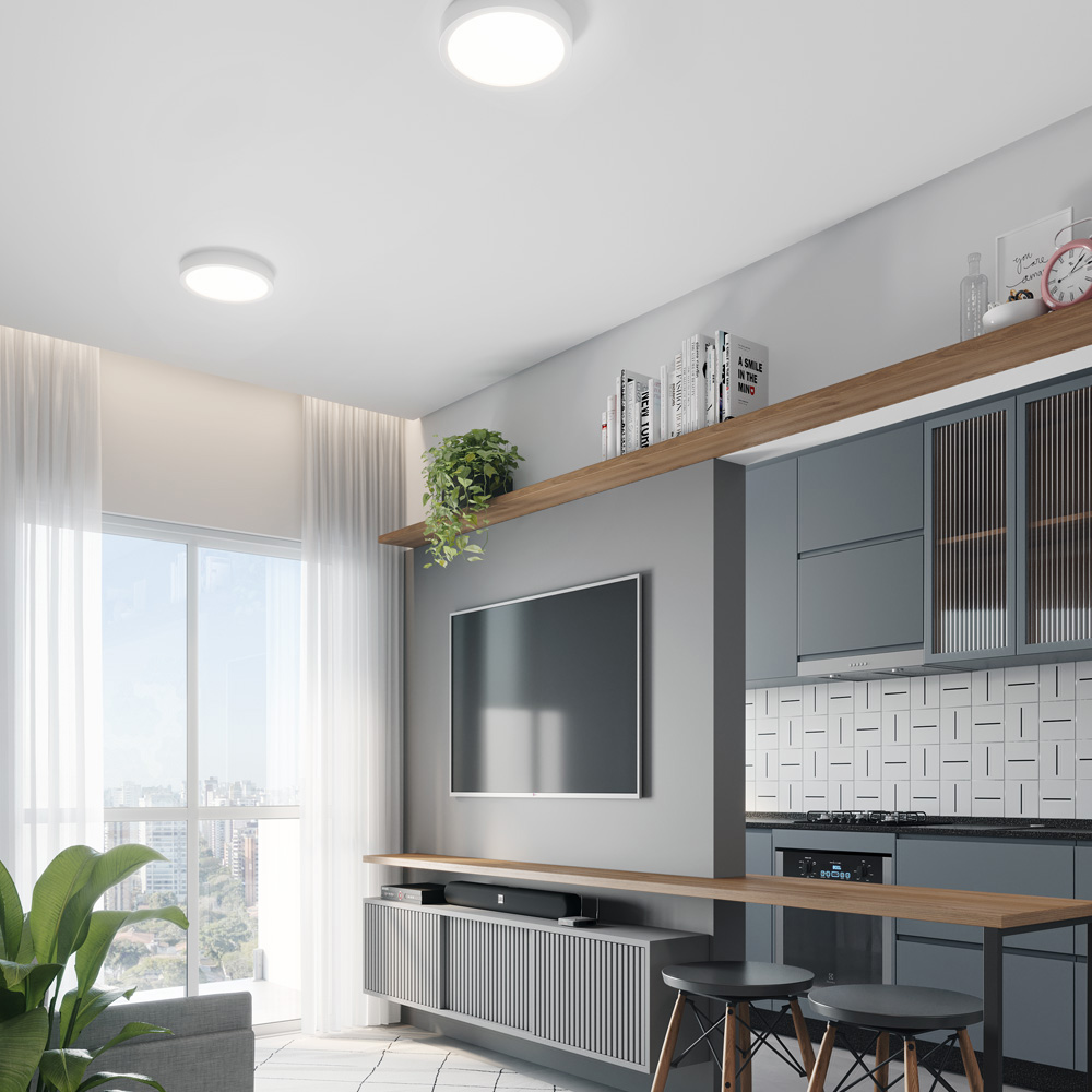 sanca de gesso com LED