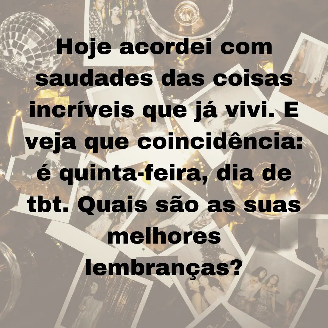 melhores legendas tbt