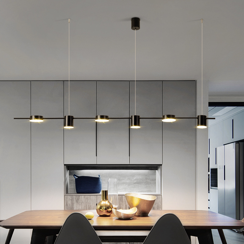 iluminação de mesa de jantar