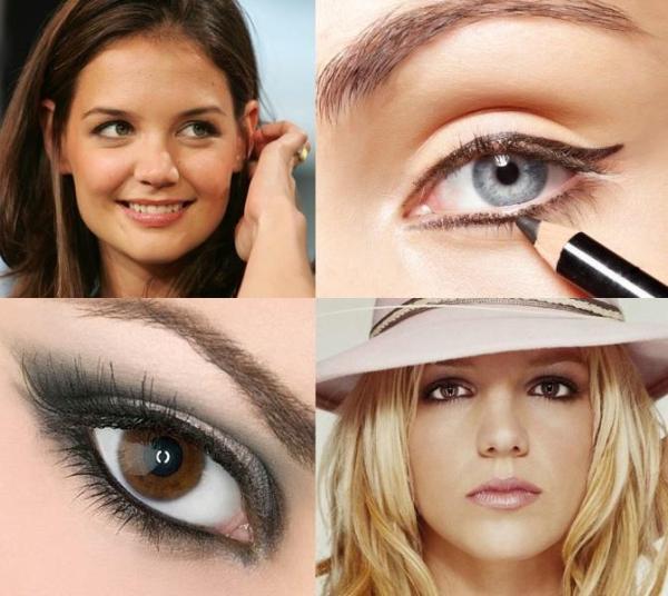 como corrigir olhos caídos com maquiagem