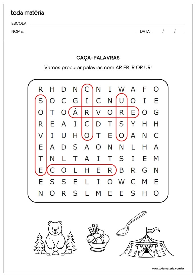 palavras com ar e número específico de letras
