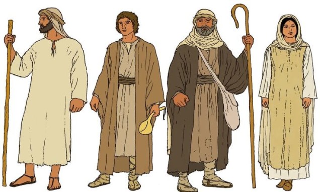 roupas dos apóstolos